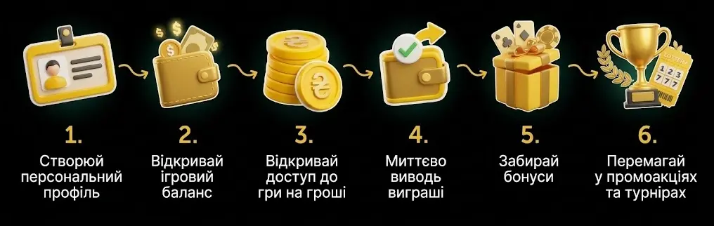 переваги реєстрації у казино СЛОТСІТІ